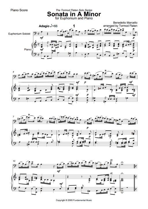 Sonata in A Minor sample
